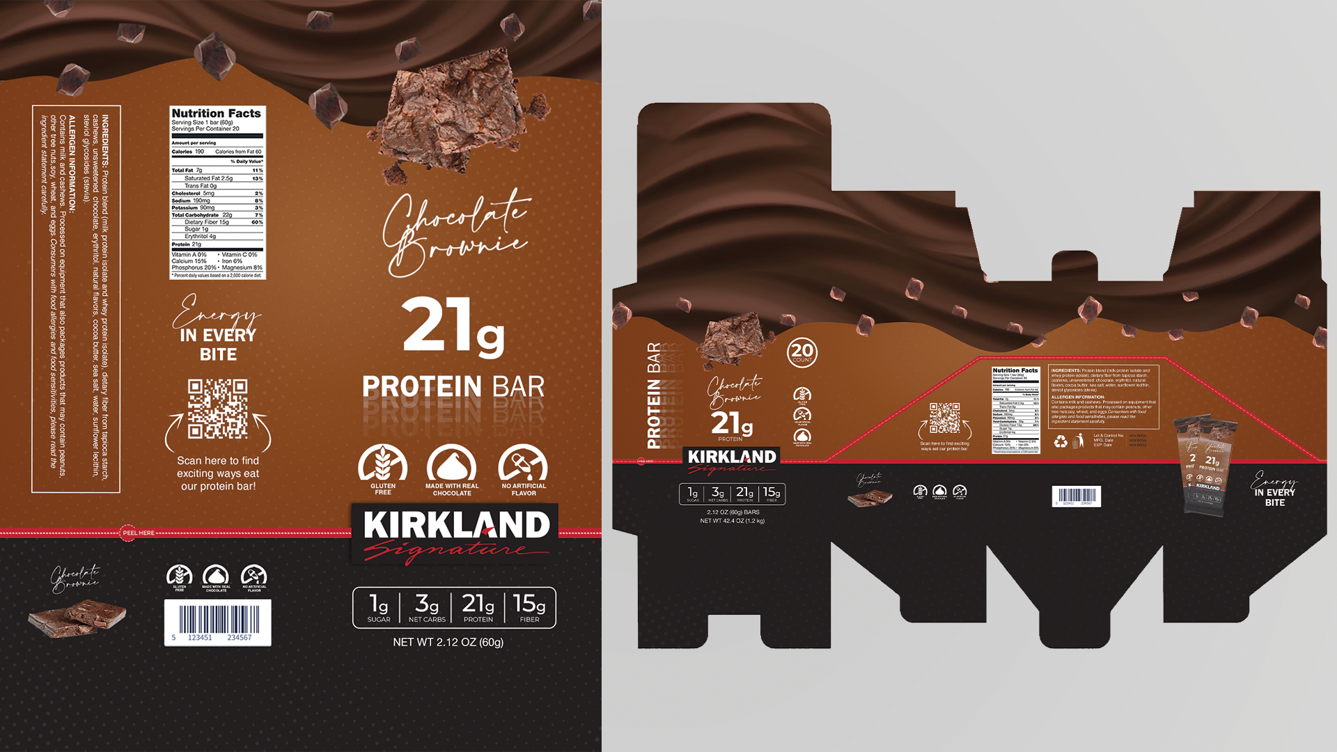 Kirkland - Protein Bar Packaging - Image 1
