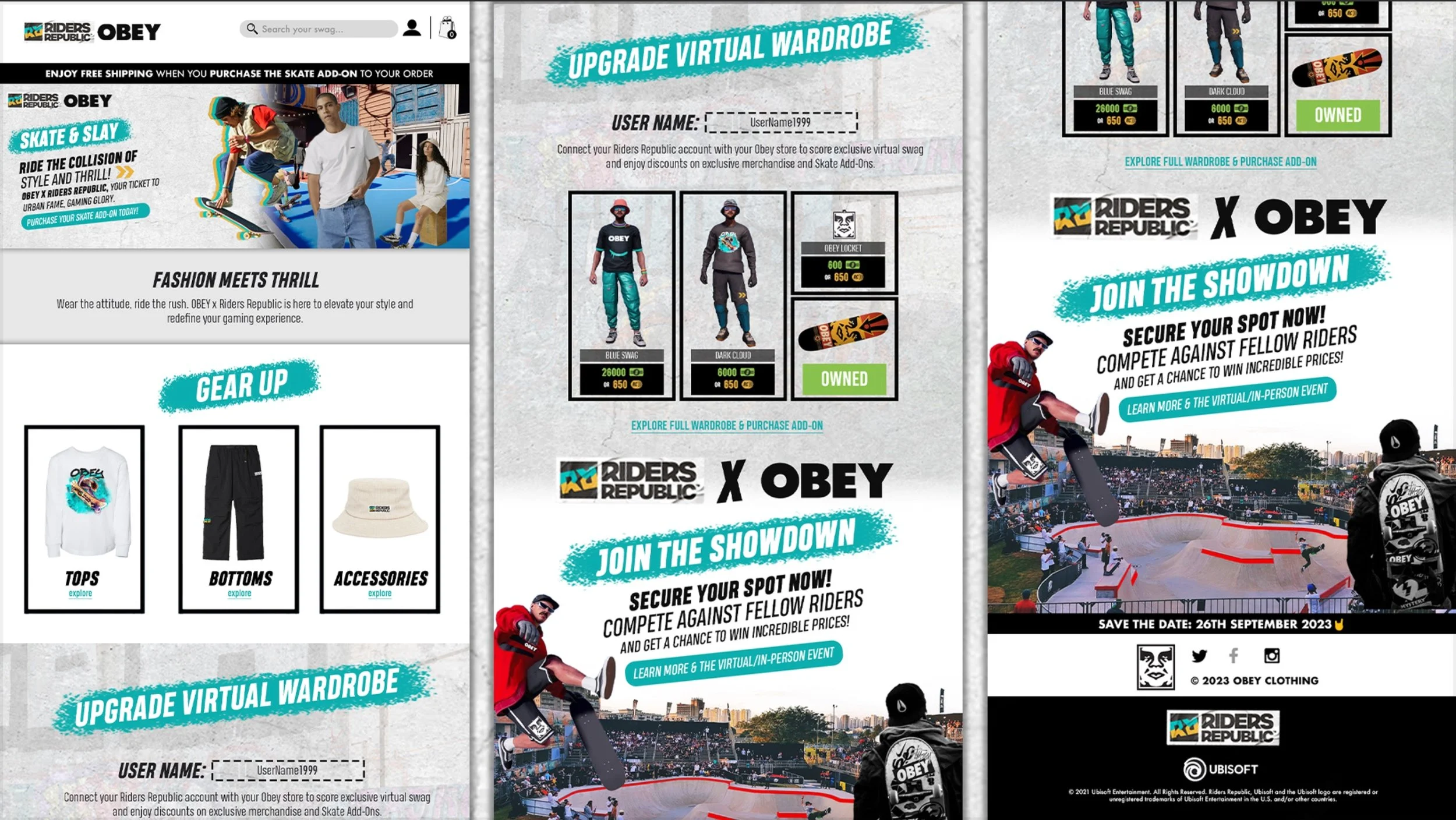 Riders Republic × Obey - Skate and Slay - Image 1